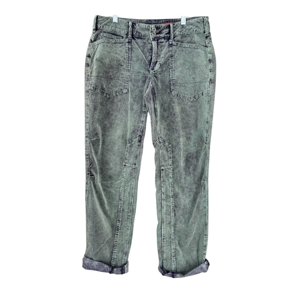 Pilcro Anthropologie The Wanderer Corduroy Cargo Pants in Light Green Size 27